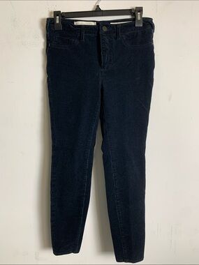 Pilcro and the Letterpress Skinny Corduroy Jeans in Navy